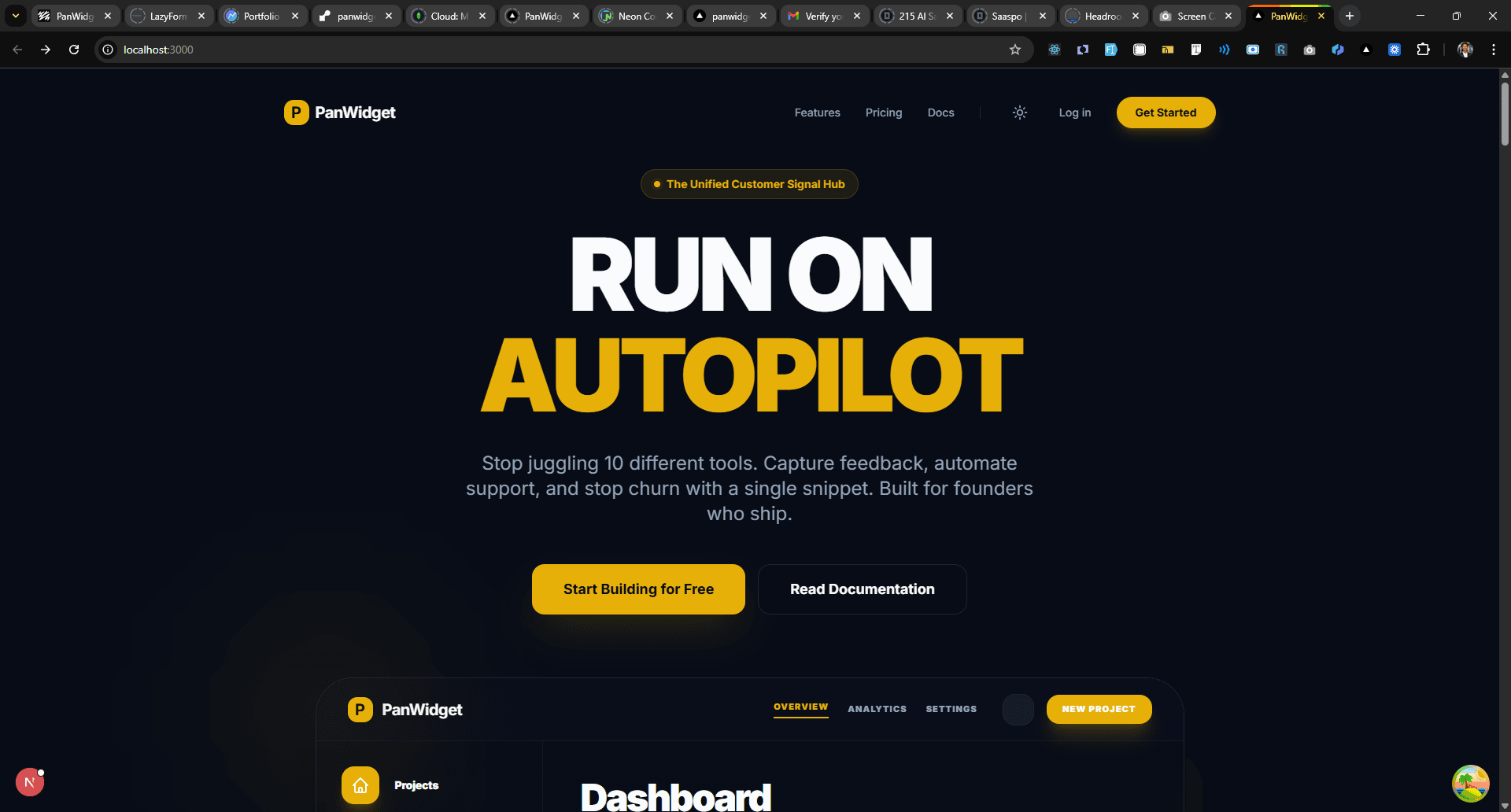  PanWidget - The Customer Signal Hub