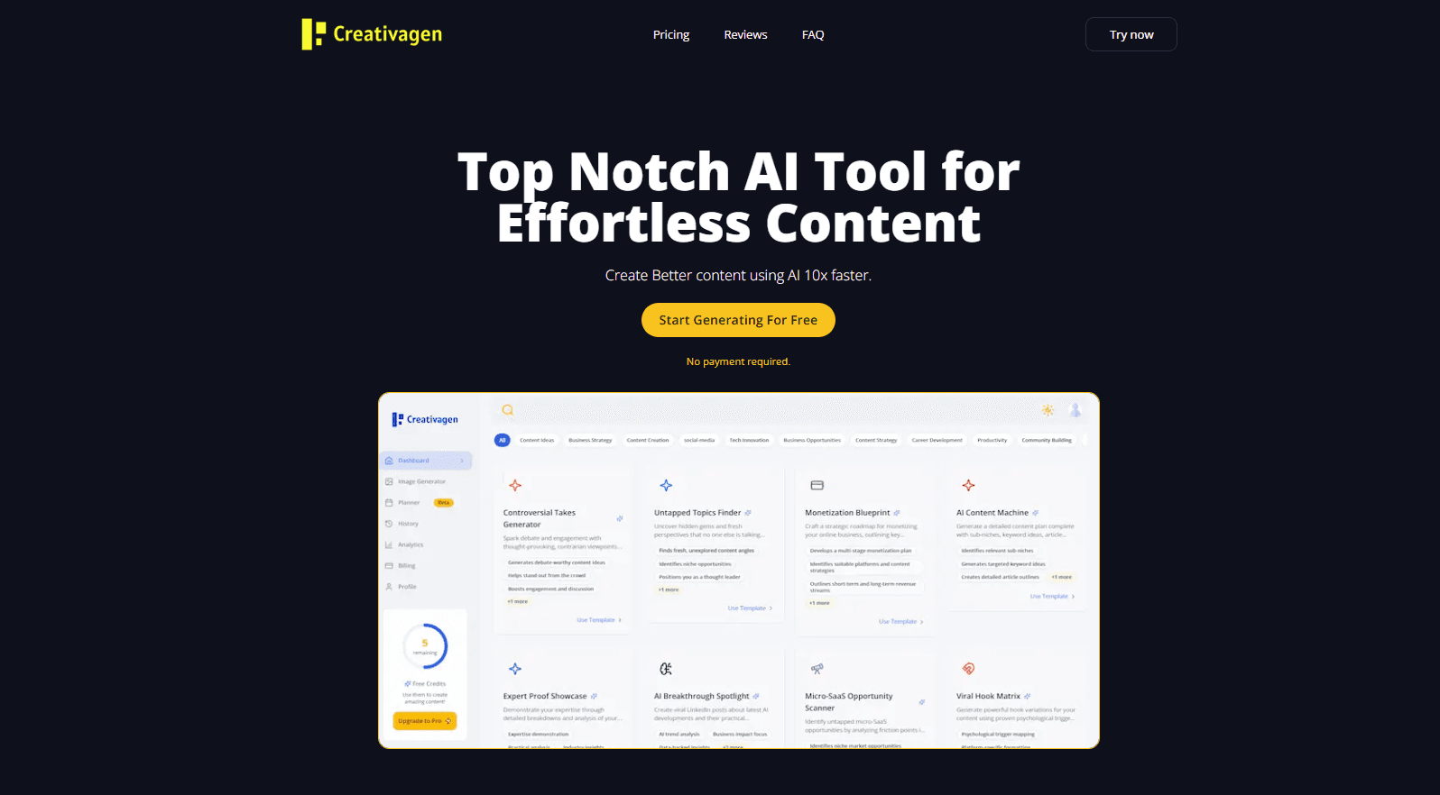 CreativaGen: AI Content Generator for Tech Professionals